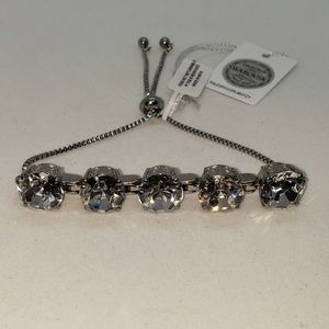 Swarovski Crystal Bolo Bracelet Stainless Steel